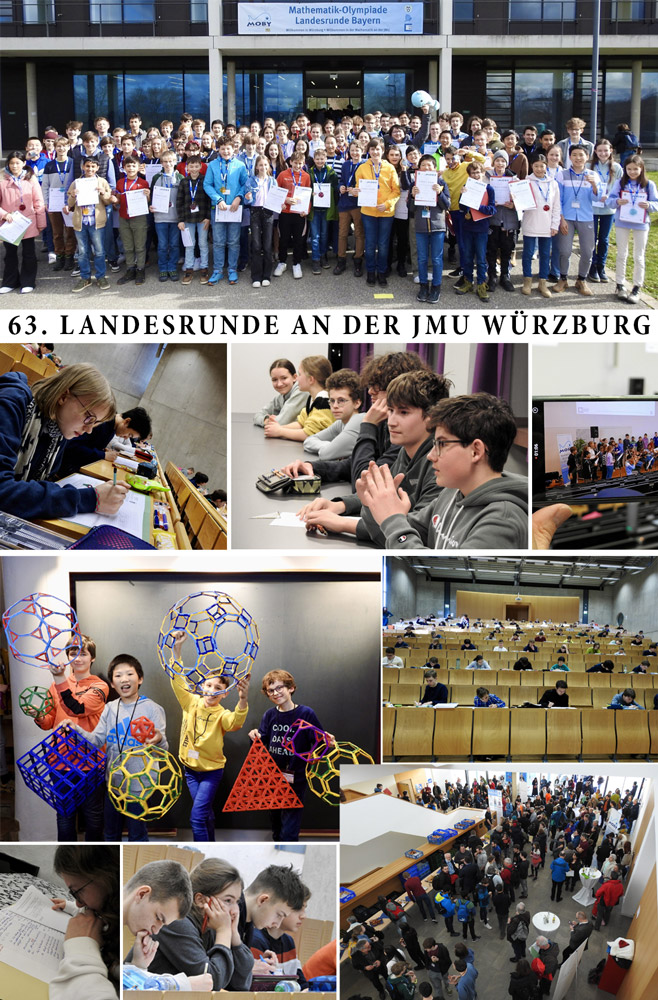 Impressionen der 63. Landesrunde der Mathe-Olympiade an der JMU Würzburg